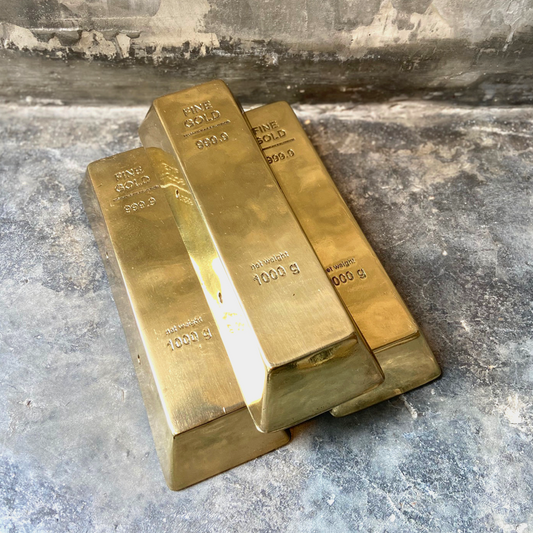 Lingote de oro de resina / Resin gold ingot