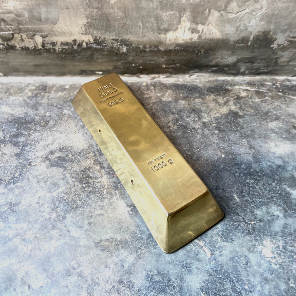 Lingote de oro de resina / Resin gold ingot